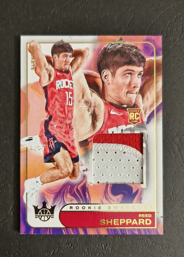 2024-25 Panini Court Kings Rookie Swatches Reed Sheppard RC Jersey