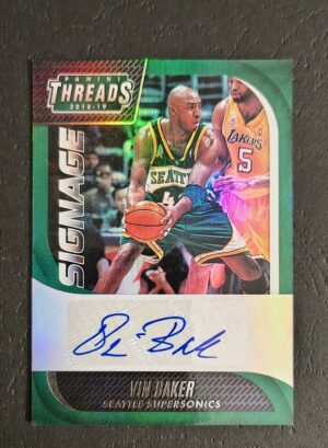 2018-19 Panini Threads Signage Vin Baker Auto