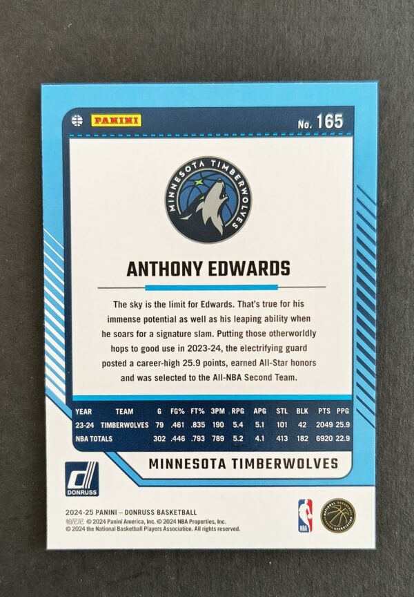 2024-25 Panini Donruss Anthony Edwards #165