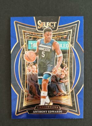 2024-25 Panini Select Anthony Edwards #23 Concourse Blue