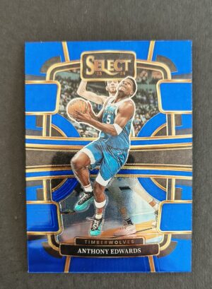 2023-24 Panini Select Anthony Edwards #37 Concourse Blue