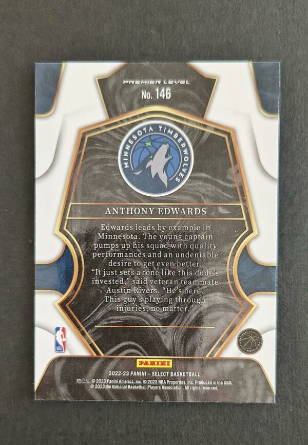 2022-23 Panini Select Anthony Edwards #146 Premier Level