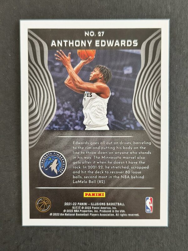 2021-22 Panini Illusions Anthony Edwards #27 Red Asia Tmall