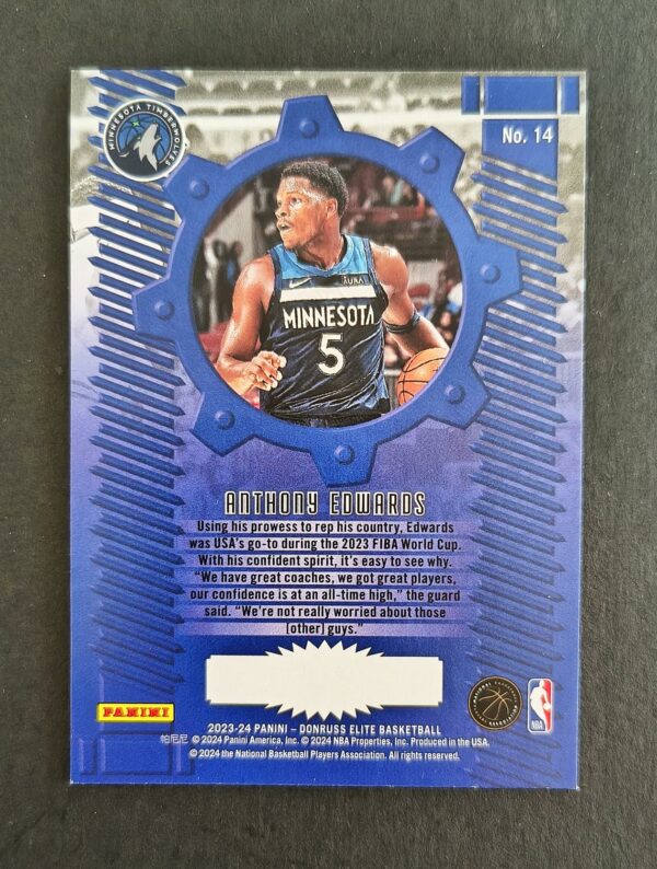 2023-24 Panini Elite Craftsmen Anthony Edwards #14
