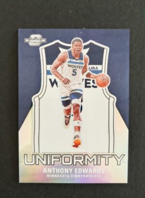 2023-24 Panini Contenders Optic Uniformity Anthony Edwards #4 Silver Prizm