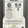 2023-24 Panini Contenders Optic Uniformity Anthony Edwards #4 Silver Prizm
