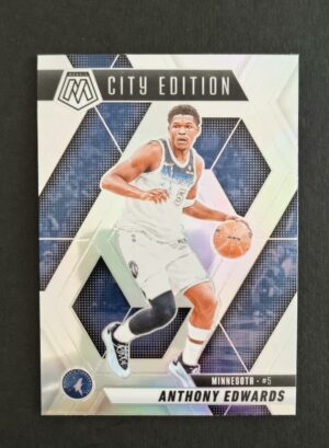 2024-25 Panini Mosaic Anthony Edwards #279 City Edition Silver Prizm