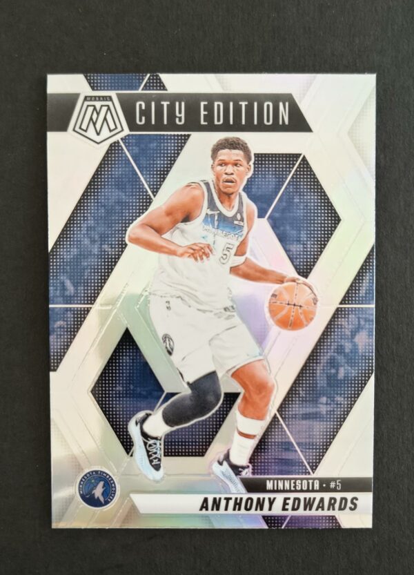2024-25 Panini Mosaic Anthony Edwards #279 City Edition Silver Prizm