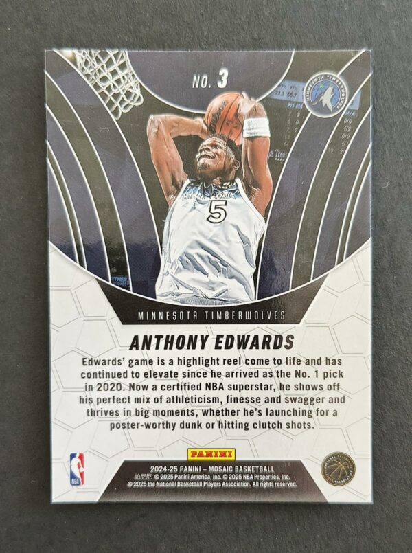 2024-25 Panini Mosaic Elevate Anthony Edwards #3