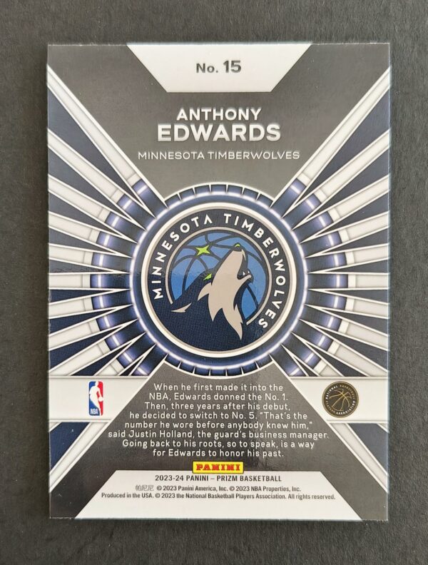 2023-24 Panini Prizm Dominance Anthony Edwards #15