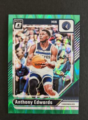 2024-25 Panini Optic Anthony Edwards #31 Green Wave