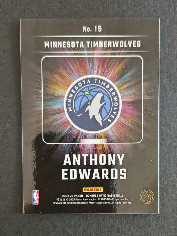 2024-25 Panini Optic Lights Out Anthony Edwards #15