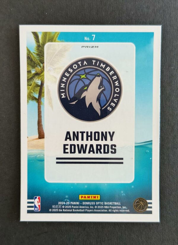 2024-25 Panini Optic Splash! Anthony Edwards #7 Silver