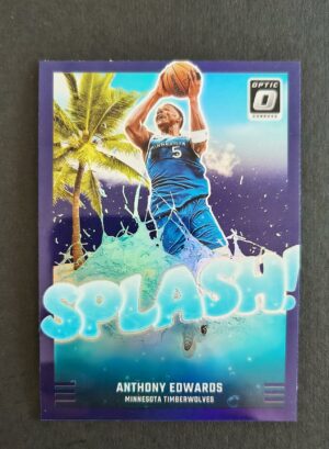 2024-25 Panini Optic Splash! Anthony Edwards #7 Purple