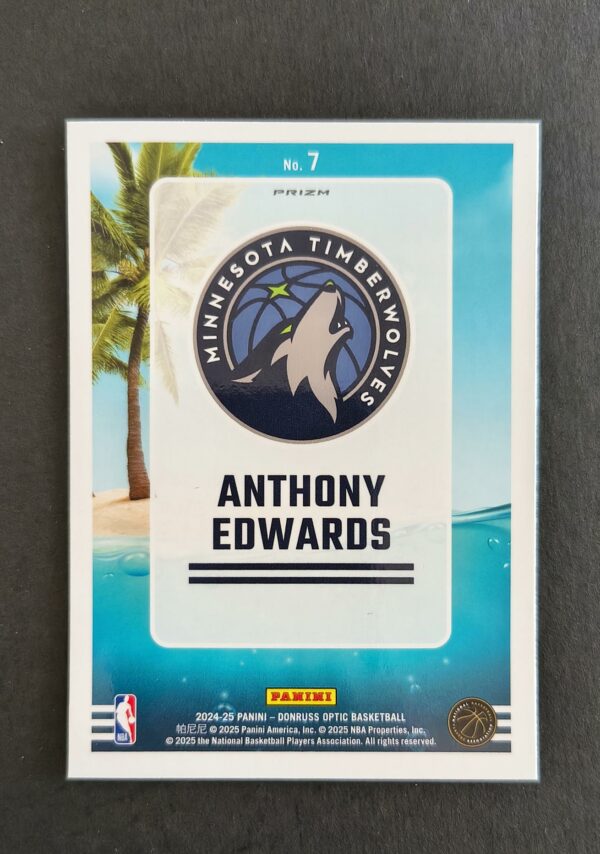 2024-25 Panini Optic Splash! Anthony Edwards #7 Purple