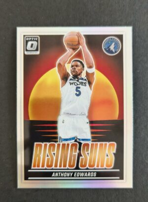 2024-25 Panini Optic Rising Suns Anthony Edwards #15 Silver