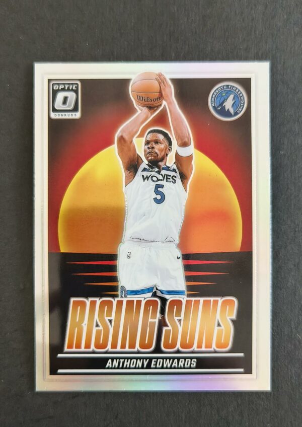2024-25 Panini Optic Rising Suns Anthony Edwards #15 Silver