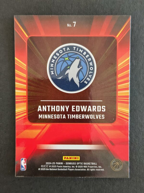 2024-25 Panini Optic Express Lane Anthony Edwards #7