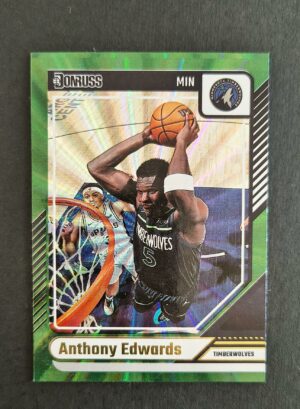 2024-25 Panini Donruss Anthony Edwards #165 Green Laser