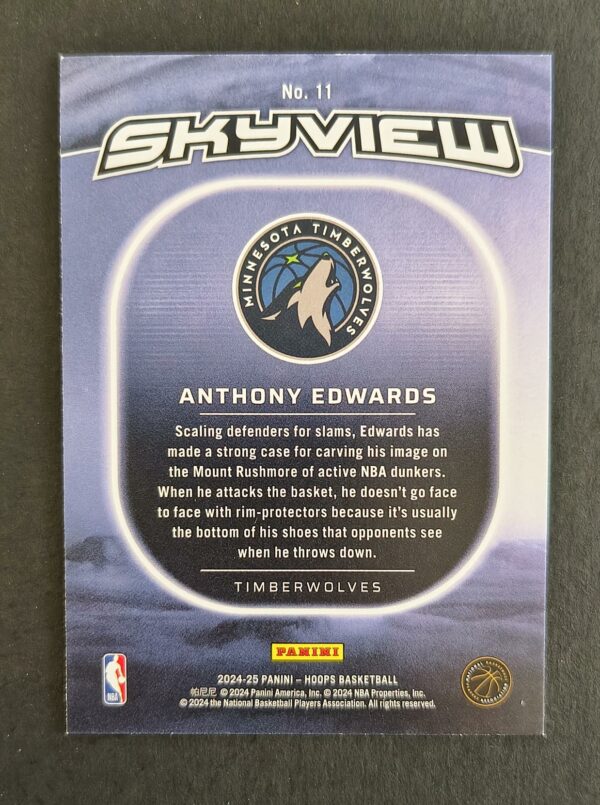 2024-25 Panini Hoops Skyview Anthony Edwards #11