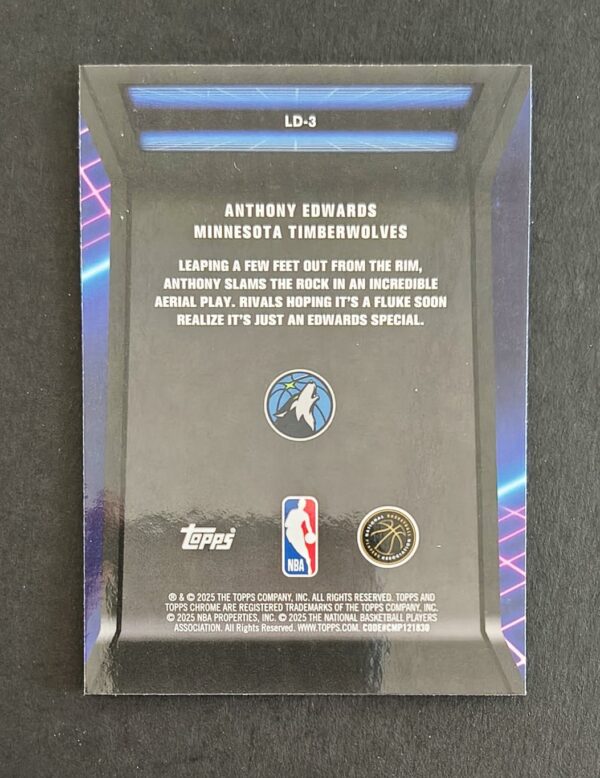 2025-26 Topps Chrome Loading... Anthony Edwards
