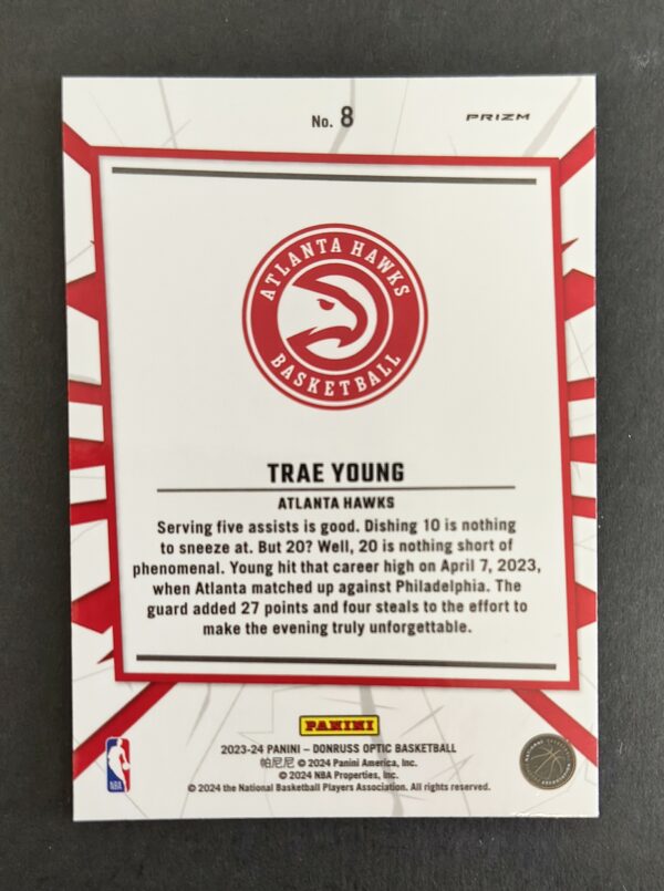 2023-24 Panini Optic My House Trae Young #8 Silver