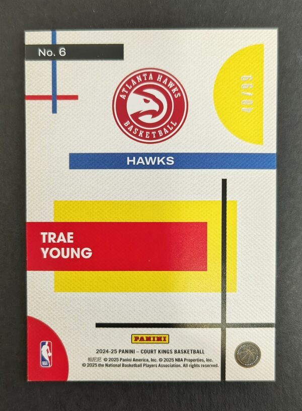 2024-25 Panini Court Kings Modern Strokes Trae Young #6 48/99