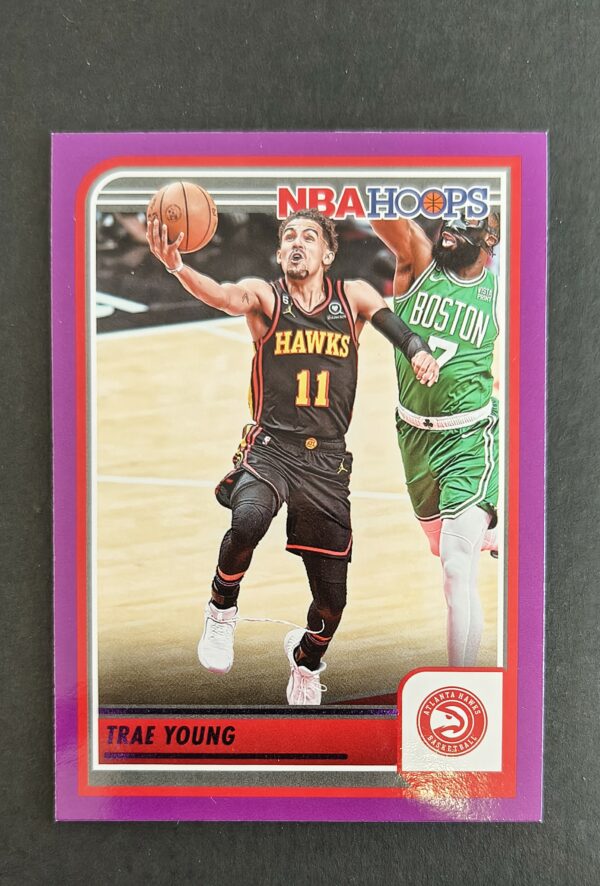 2023-24 Panini Hoops  Trae Young #117 Purple