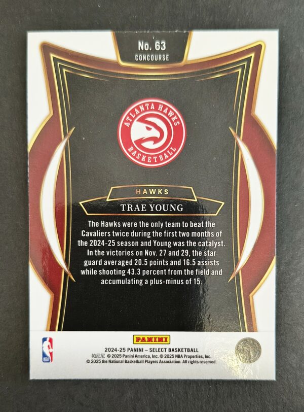 2024-25 Panini Select Trae Young #63 Concourse