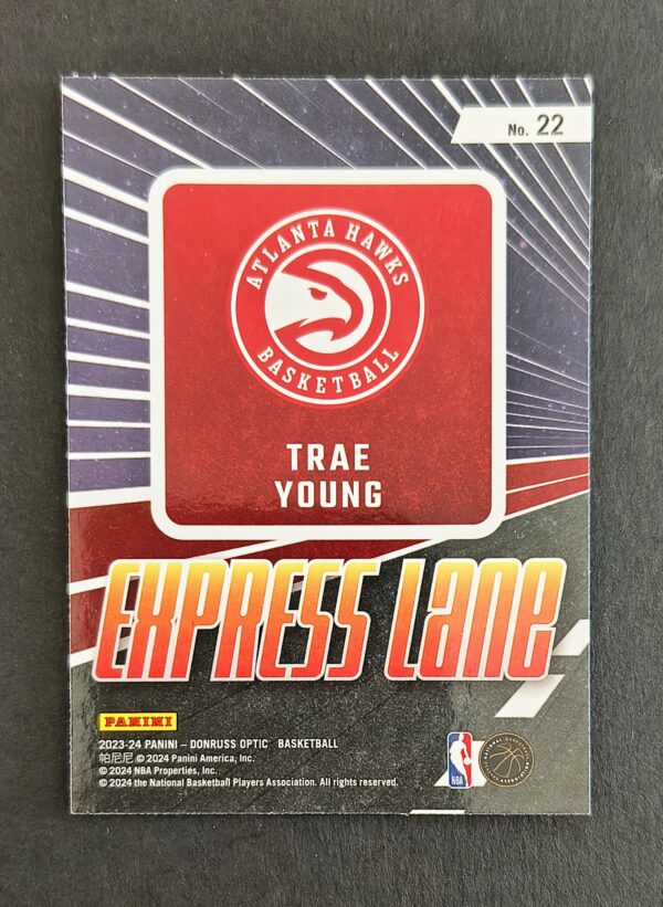 2023-24 Panini Optic Express Lane Trae Young #22