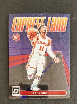 2023-24 Panini Optic Express Lane Trae Young #22 Purple
