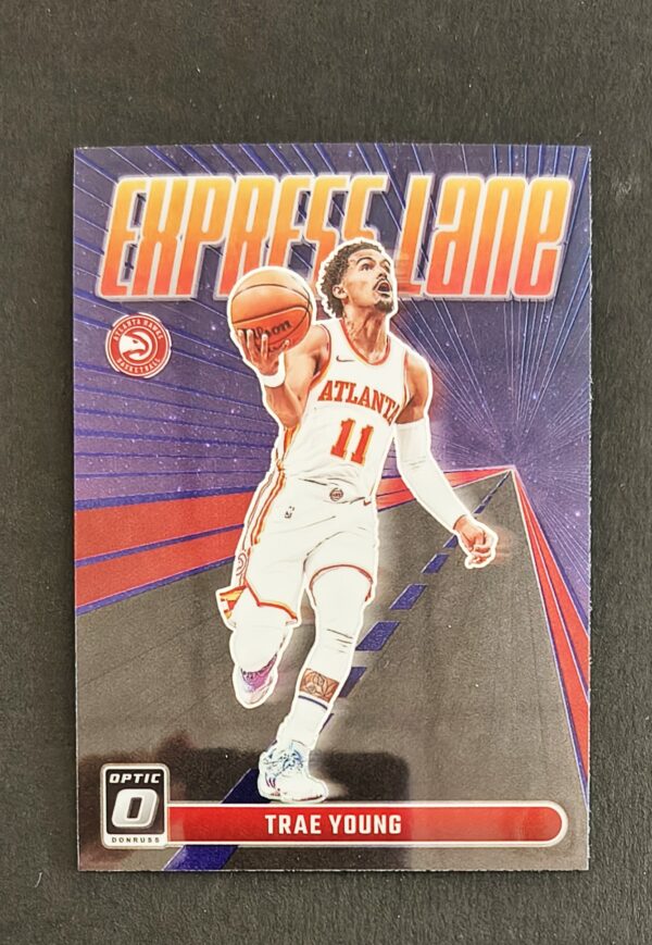 2023-24 Panini Optic Express Lane Trae Young #22 Purple