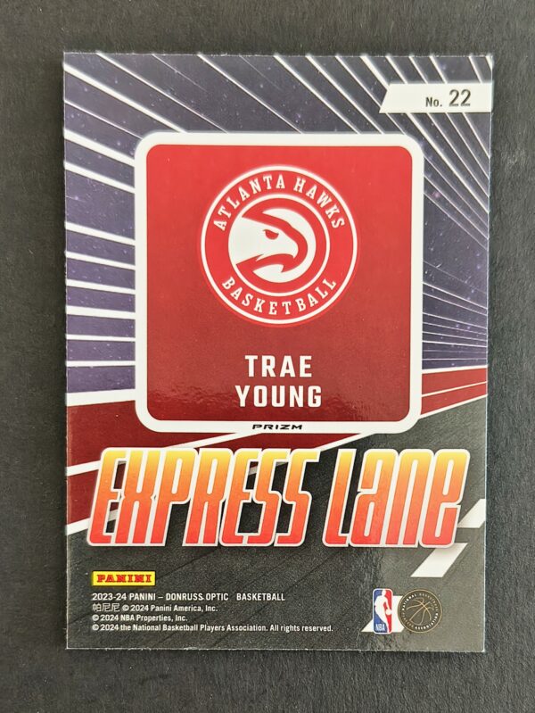 2023-24 Panini Optic Express Lane Trae Young #22 Purple