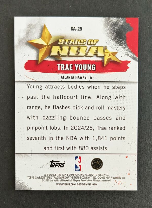 2025-26 Panini Topps Stars of NBA Trae Young