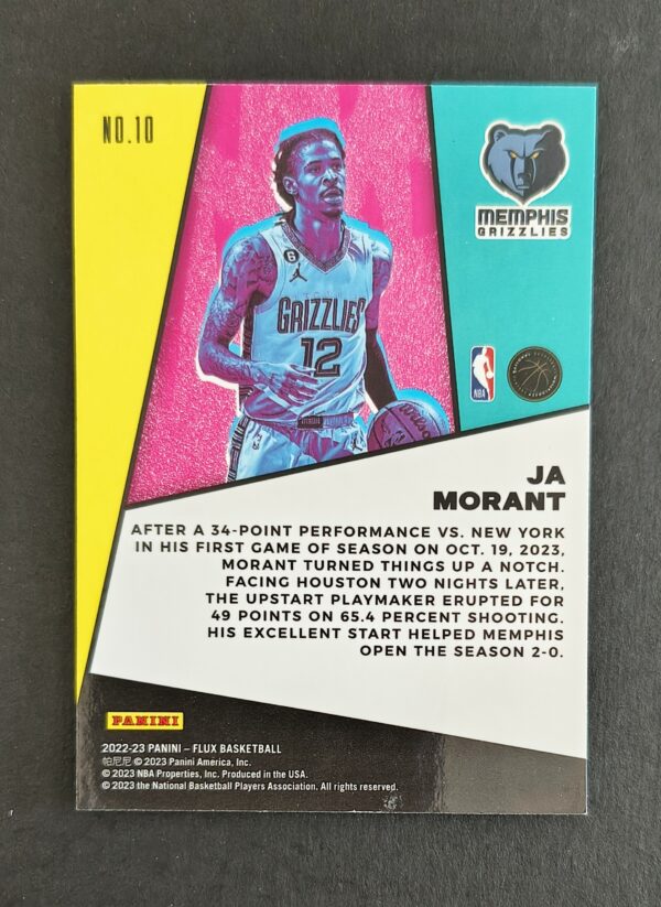 2022-23 Panini Flux Appeal Ja Morant #10