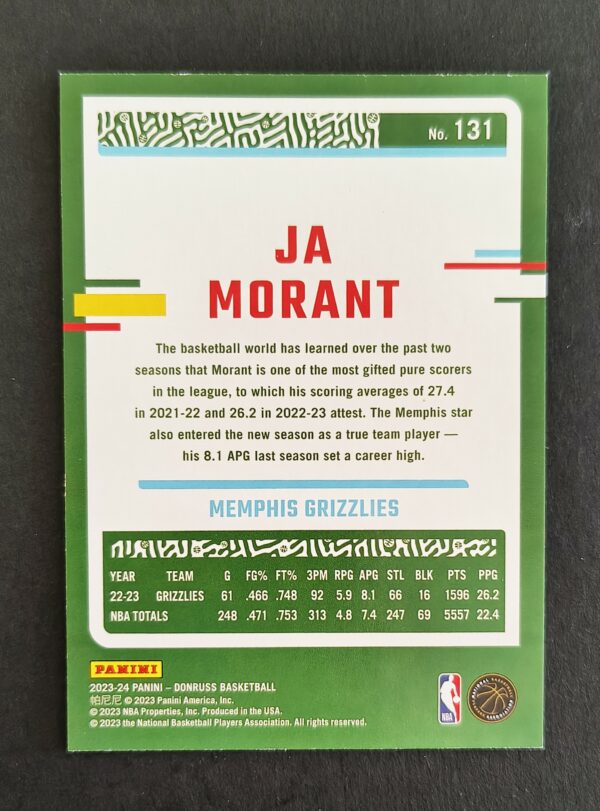 2023-24 Panini Donruss Ja Morant #131