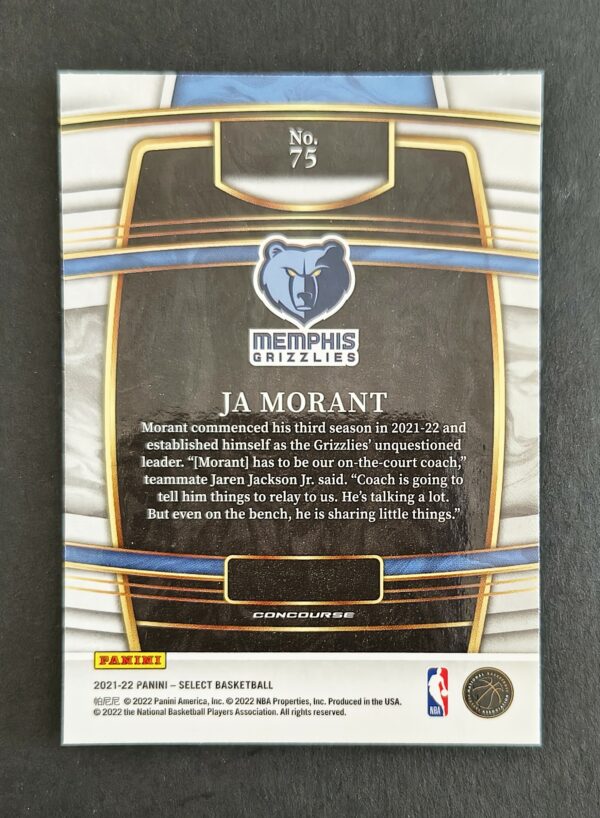 2021-22 Panini Select Ja Morant #75 Concourse