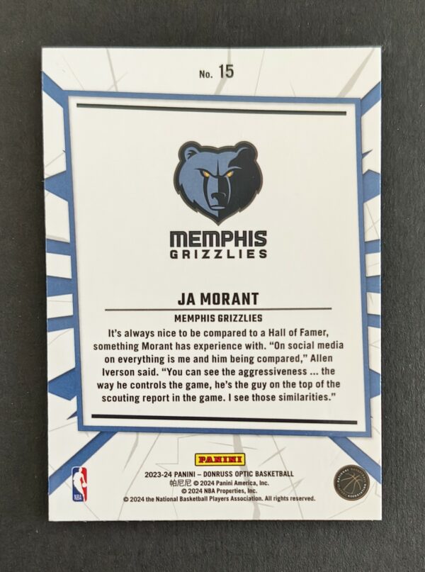 2023-24 Panini Optic My House Ja Morant #15