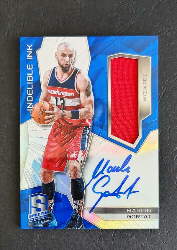 2015-16 Panini Spectra Indelible Ink Marcin Gortat 03/60 Auto Jersey