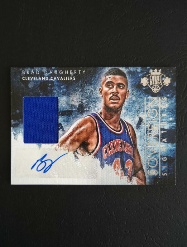 2013-14 Court Kings Sovereign Signatures Brad Daugherty 014/199 Auto Jersey