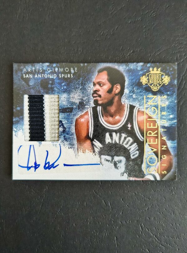 2013-14 Court Kings Sovereign Signatures Artis Gilmore 09/10 Auto Patch