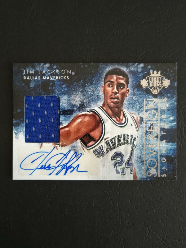 2013-14 Court Kings Sovereign Signatures Jim Jackson 097/199 Auto Jersey