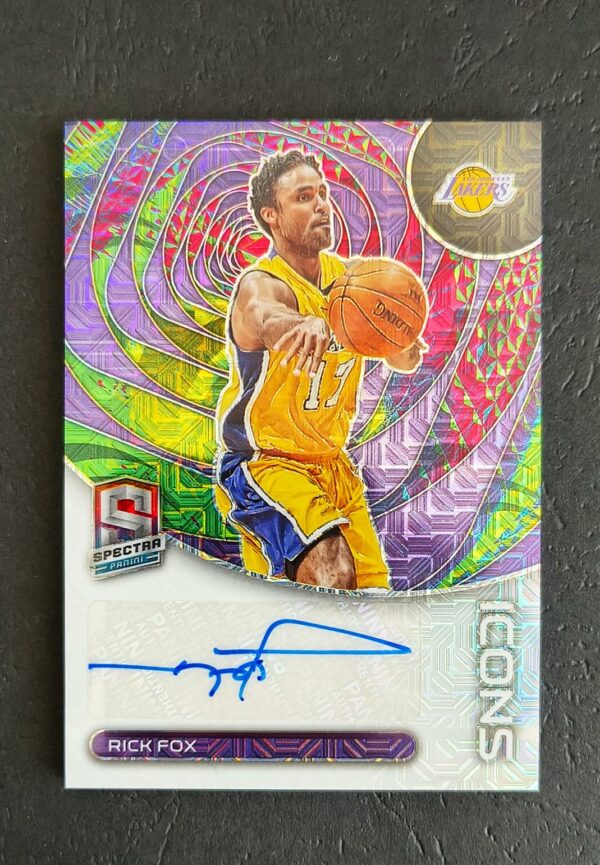 2022-23 Panini Spectra Icons Rick Fox 09/25 Auto