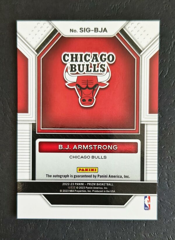 2022-23 Panini Prizm Signatures B.J. Armstrong Auto