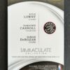 2015-16 Panini Immaculate Kyle Lowry Demarre Carroll Demar Derozan 37/49 Triple Jersey