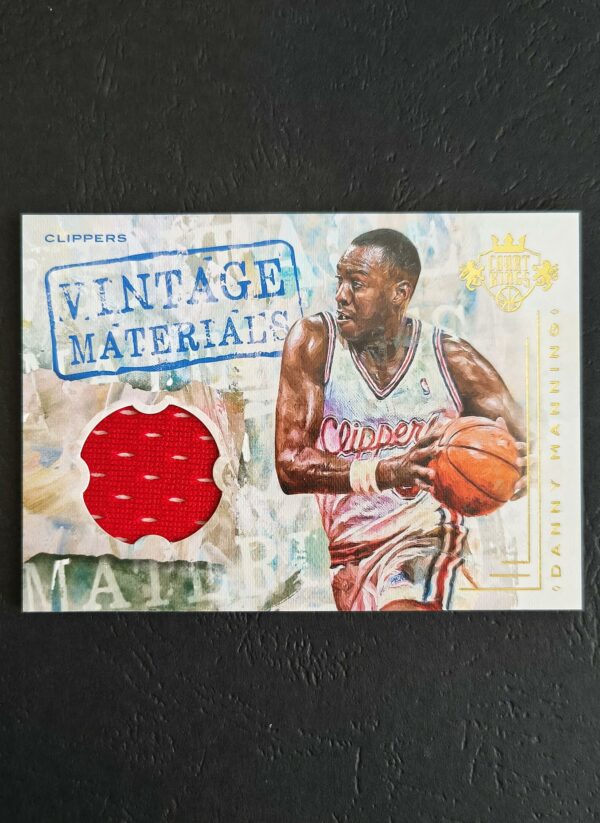 2016-17 Panini Court Kings Vintage Materials Danny Manning 50/75 Jersey