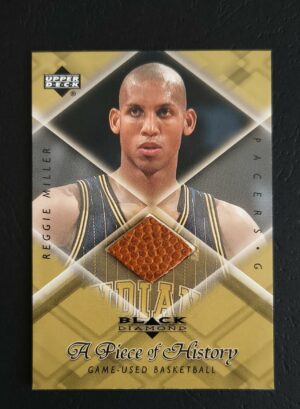 1999-00 Upper Deck Black Diamond A Piece of History Reggie Miller Ball
