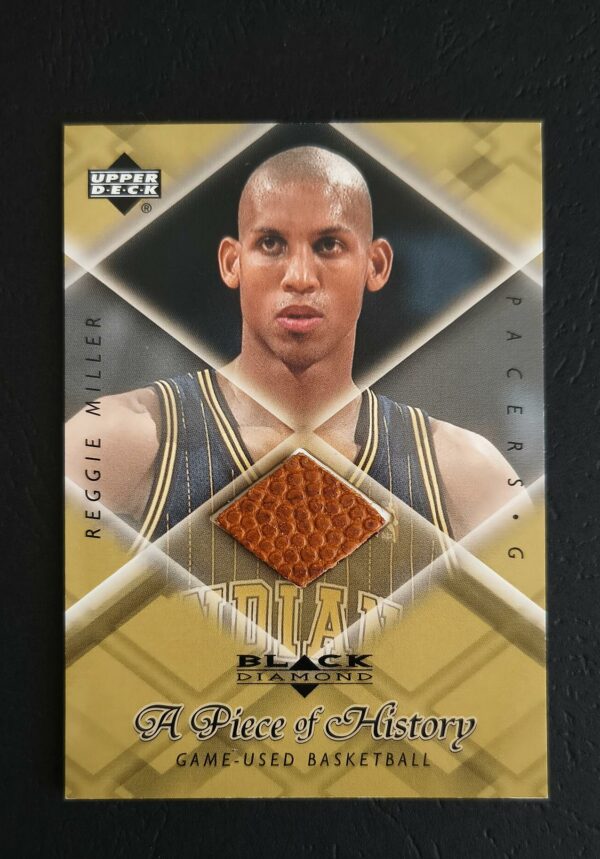 IMG_20260623_083030240_HDR 1999-00 Upper Deck Black Diamond A Piece of History Reggie Miller Ball