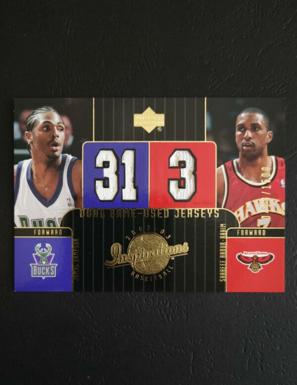 IMG_20260623_083240499_HDR 2002-03 Upper Deck Inspirations Jamal Sampson Shareef Abdur-Rahim Dual Jersey