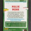 2023-24 Panini Optic Malik Monk #96 34/65 Green Scope